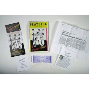 History Boys Playbill 2006 Opening Night Cast Signed James Corden Samuel Barnet